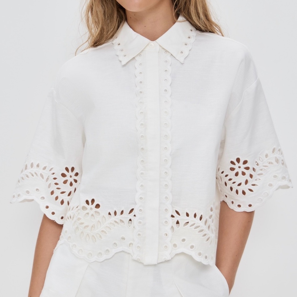 Shirt and strapless top set
